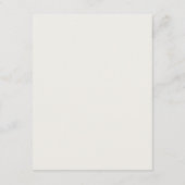 Elegant Handpainted Heart Wedding Note Card Mitteilungskarte (Rückseite)