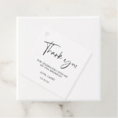 Elegant handschriftlich Schwarz-weiß 50. Geburtsta Geschenkanhänger (Beispiel)