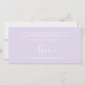 ELEGANT HANDSCHRIFTLICHE SCRIPT FOTO DANKEN SIE KA DANKESKARTE (Rückseite)