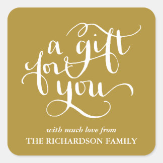 ELEGANT HANDSCHRIFTLICHE SCRIPT GIFT TAG STICKERS