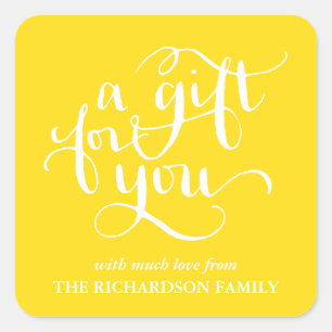 ELEGANT HANDSCHRIFTLICHE SCRIPT GIFT TAG STICKERS