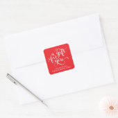 ELEGANT HANDSCHRIFTLICHE SCRIPT GIFT TAG STICKERS (Umschlag)