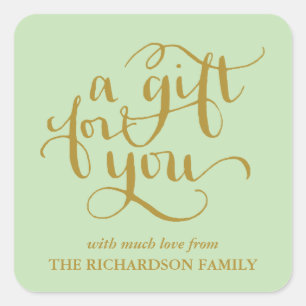 ELEGANT HANDSCHRIFTLICHE SCRIPT GIFT TAG STICKERS