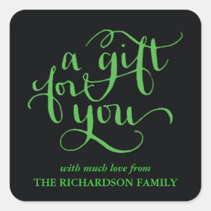 ELEGANT HANDSCHRIFTLICHE SCRIPT GIFT TAG STICKERS
