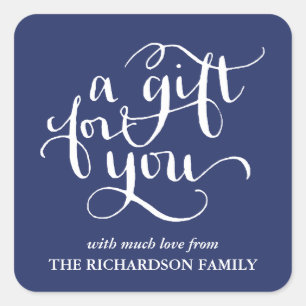 ELEGANT HANDSCHRIFTLICHE SCRIPT GIFT TAG STICKERS