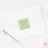 ELEGANT HANDSCHRIFTLICHE SKRIPT DANK IHNEN STICKER (Umschlag)