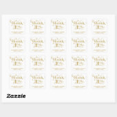 ELEGANT HANDSCHRIFTLICHE SKRIPT DANK IHNEN STICKER (Blatt)