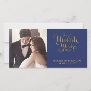 ELEGANT HANDSCHRIFTLICHE SKRIPTFOTO-DANKSAGUNGSKAR DANKESKARTE
