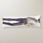 Elegant Handsome Anime Man Seitenschläferkissen (Rückseite)