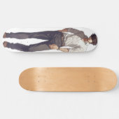Elegant Handsome Anime Man Skateboard (Horizontal)