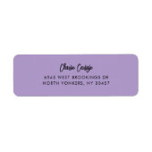 Elegant Handwritten Script Return Address (Vorne)