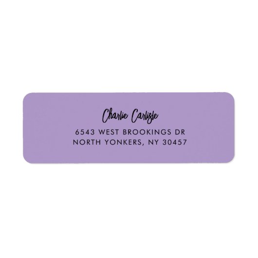 Elegant Handwritten Script Return Address (Vorne)