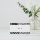 Elegant Hanging Glass Beads Visitenkarte (Stehend Vorderseite)