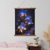 elegant Hanging Tapestry modern chic abstract Wandteppich Mit Holzrahmen (Schlafzimmer)