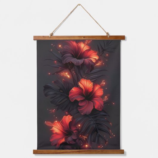 elegant Hanging Tapestry modern chic abstract Wandteppich Mit Holzrahmen (Vorderseite)