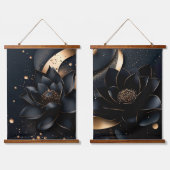 elegant Hanging Tapestry modern chic stylish Wandteppich Mit Holzrahmen (Doppelt)