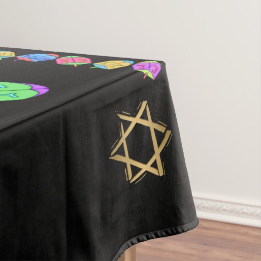Elegant Hanukkah Chanukah Tablecover Tablecloth Tischdecke (Beispiel)