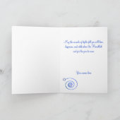 Elegant Hanukkah Grußkarte Feiertagskarte (Innenseite)