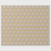 Elegant Hanukkah Holiday Gold Geschenkpapier (Flach)