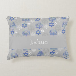 Elegant Hanukkah Holiday Pattern Dekokissen