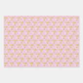 Elegant Hanukkah Holiday Pattern Gold Geschenkpapier Set (Vorderseite 3)