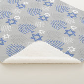 Elegant Hanukkah Holiday Pattern Sherpadecke (3/4)