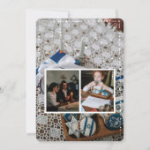 Elegant Hanukkah Menorah | Fotos Feiertagskarte (Rückseite)