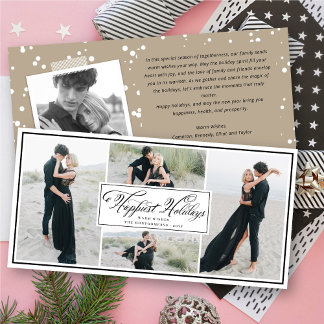 Elegant Happiest Holidays Extravagantes Skript 4 F Feiertagskarte