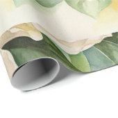 Elegant Happy 50. Geburtstag Blumenschrift Geschenkpapier (Rolleneckpunkt)