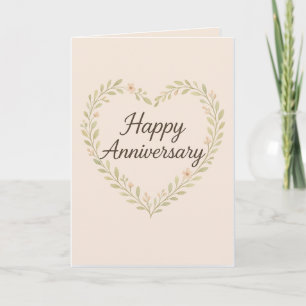 "Elegant Happy Anniversary Card" Karte