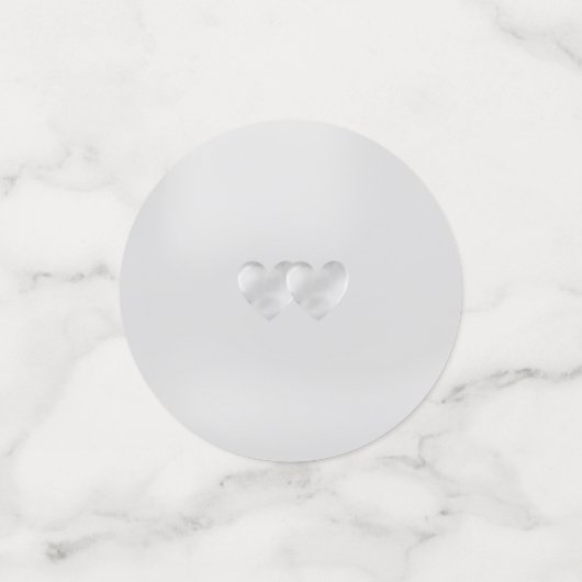 Elegant Happy Anniversary Konfetti (Klein Vorderseite)