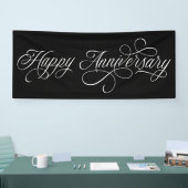 Elegant Happy Anniversary-Skript Banner (Messe)