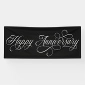 Elegant Happy Anniversary-Skript Banner (Horizontal)
