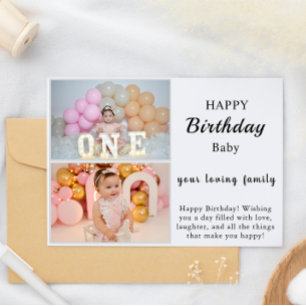 Elegant Happy Birthday Card Einladung