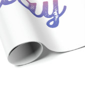 Elegant Happy Birthday Pattern Geschenkpapier (Rolleneckpunkt)