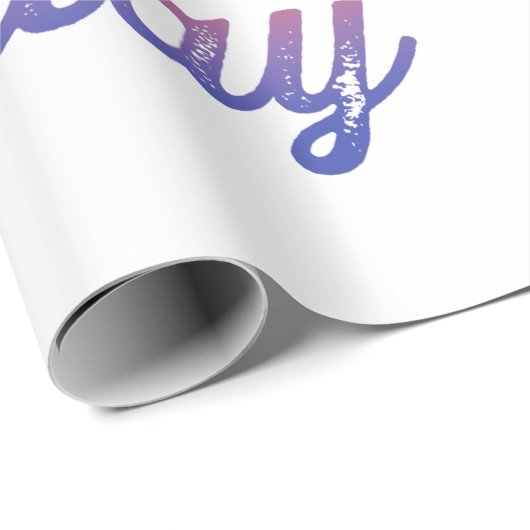 Elegant Happy Birthday Pattern Geschenkpapier (Rolleneckpunkt)