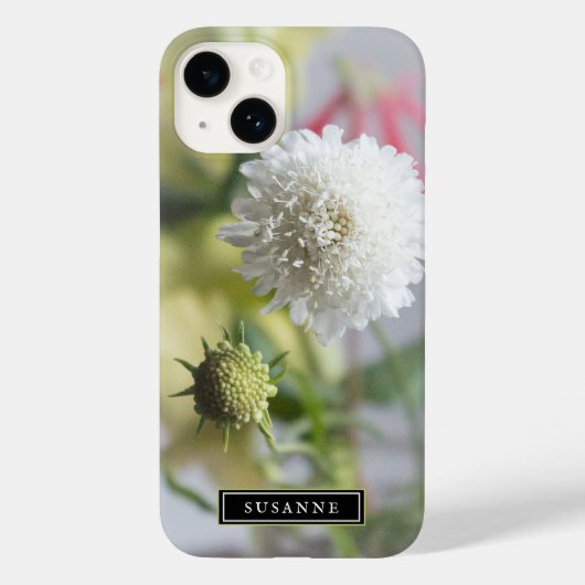 Elegant Happy Blume iPhone Case (Rückseite)