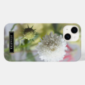 Elegant Happy Blume iPhone Case (Rückseite (Horizontal))