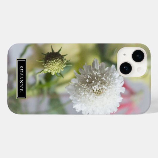 Elegant Happy Blume iPhone Case (Rückseite (Horizontal))