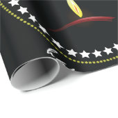 Elegant Happy Diwali Diya Flame Star Wreath Geschenkpapier (Rolleneckpunkt)