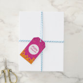 Elegant Happy Diwali Square Sticker Geschenkanhänger (Mit Garn)