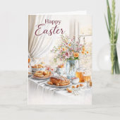 Elegant Happy Easter Card in Soft Pastels Karte (Vorderseite)
