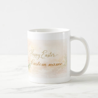Elegant Happy Easter Mug – customizable  Kaffeetasse