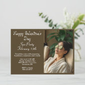 Elegant Happy Galentine's Day Wellness-Center Part (Stehend Vorderseite)