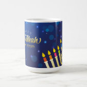 Elegant Happy Hannukah Mug Kaffeetasse (Mittel)