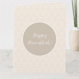 Elegant Happy Hanukkah Greetings Karte