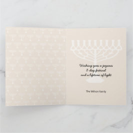 Elegant Happy Hanukkah Greetings Karte