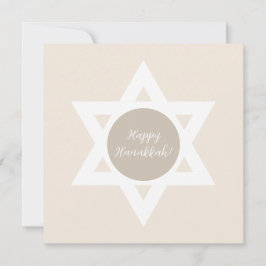Elegant Happy Hanukkah Greetings Karte