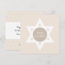 Elegant Happy Hanukkah Greetings Karte