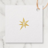 Elegant Happy Holiday Family Geschenkanhänger (Rückseite)